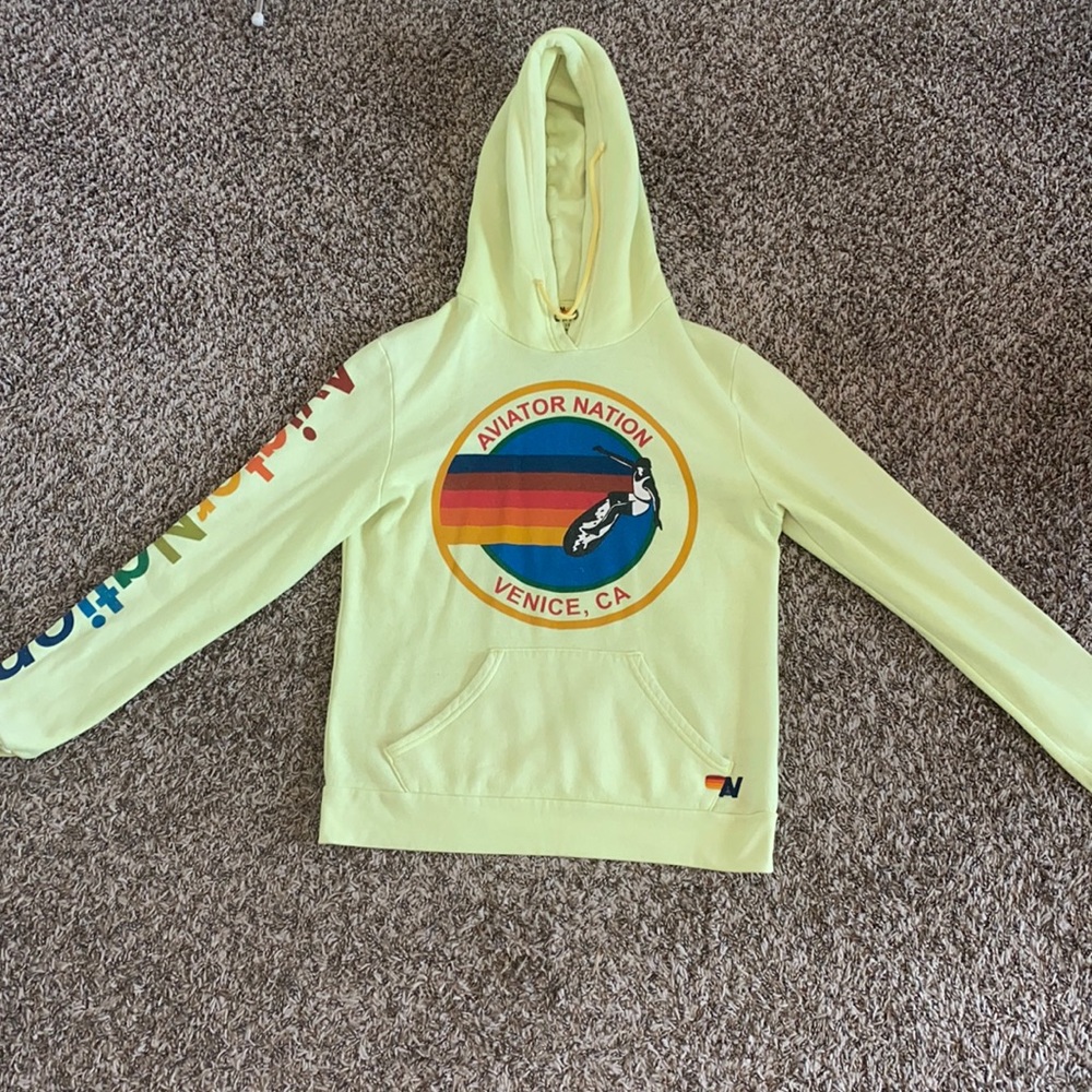 AVIATOR NATION YELLOW HOODIE